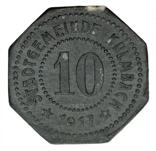 10 fenigуw 1917 Kulmbach Bawaria