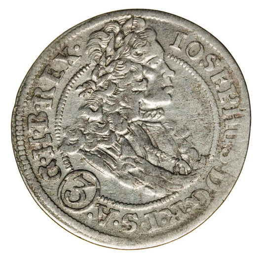 3 krajcary 1708 Jуzef I Habsburg Slask Wroclaw