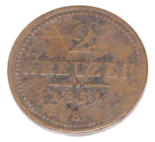 2 krajcary 1851 Franciszek Jуzef I Austria Kremnica
