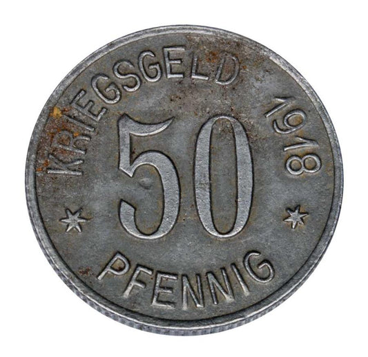 50 fenigуw 1918 Glogуwek Ober Glogau