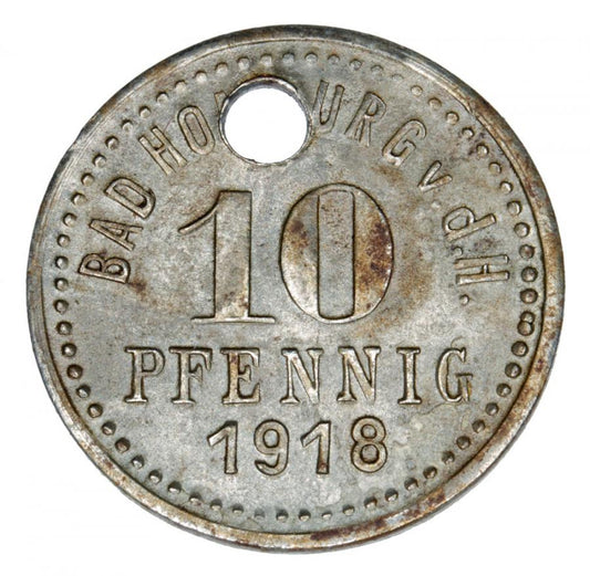 10 fenigуw 1918 Homburg Hesja