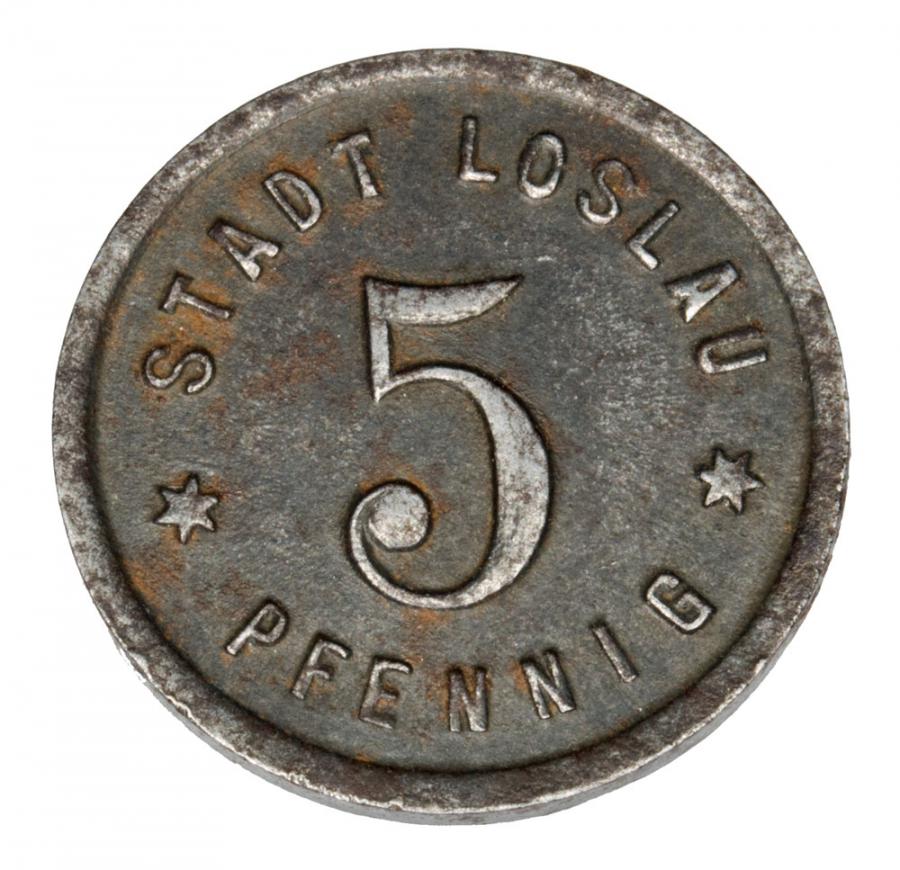 5 fenigуw 1918 Wodzislaw Slaski / Loslau
