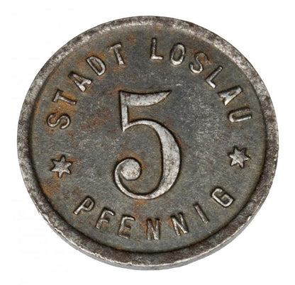 5 fenigуw 1918 Wodzislaw Slaski / Loslau