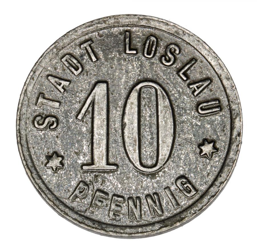 10 fenigуw 1918 Wodzislaw Slaski / Loslau