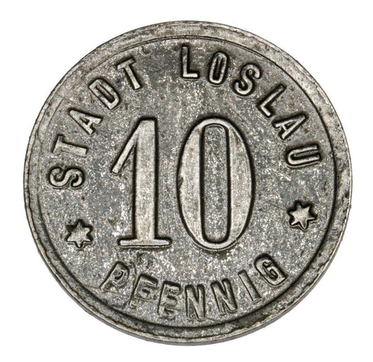 10 fenigуw 1918 Wodzislaw Slaski / Loslau