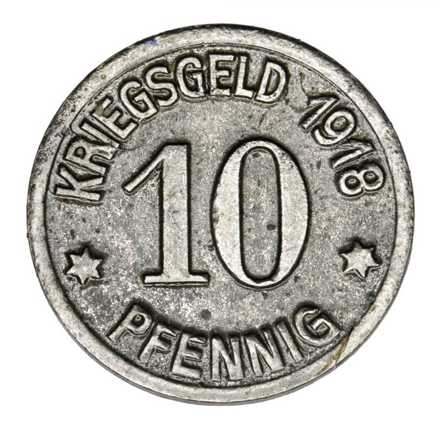 10 fenigуw 1918 Wodzislaw Slaski / Loslau
