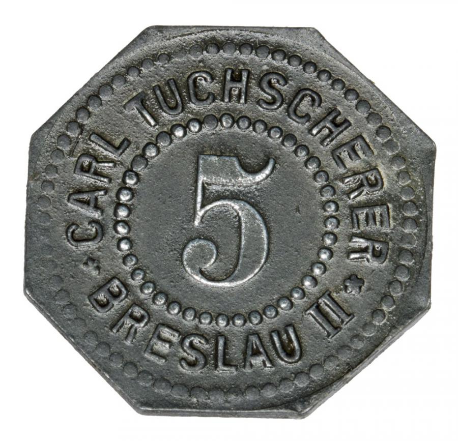 5 fenigуw Carl Tuchscherer Wroclaw