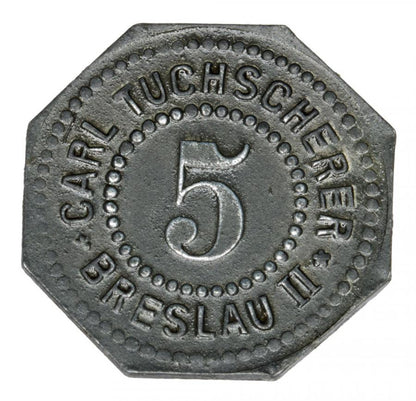 5 fenigуw Carl Tuchscherer Wroclaw