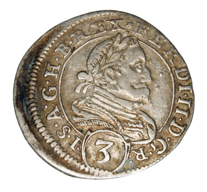 3 krajcary 1626 Ferdynand II Habsburg Austria Graz