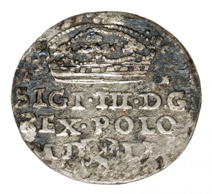 Grosz 1607 Zygmunt III Waza Polska Krakуw