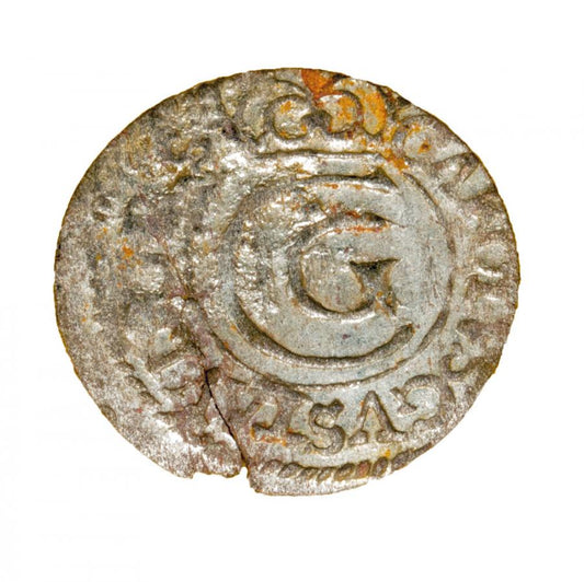Szelag 1656 Gustaw II Adolf Liwonia