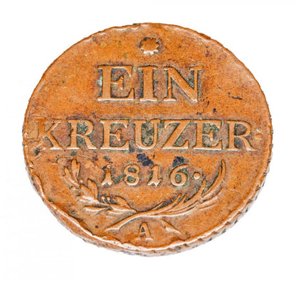 1 krajcar 1816 Franciszek II Habsburg Austria Wieden