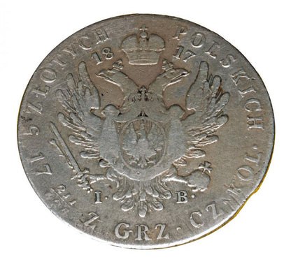 5 zlotych 1817 Aleksander I Romanow Krуlestwo Polskie Warszawa