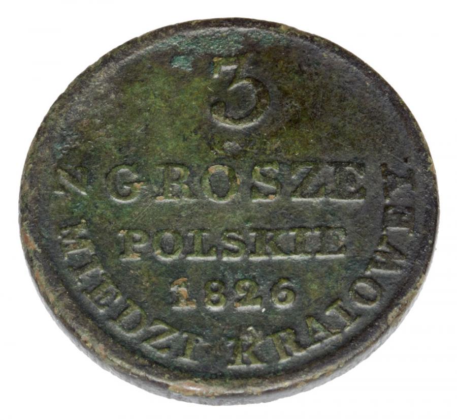 3 grosze 1826 Mikolaj I Romanow Krуlestwo Polskie Warszawa