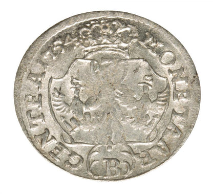 3 krajcary 1754 Fryderyk II Wielki Prusy Wroclaw