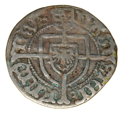 Grosz 1498-1510 Fryderyk Saski Zakon Krzyzacki