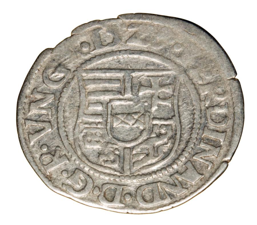 Denar 1529 Ferdynand I Habsburg Wegry Kremnica