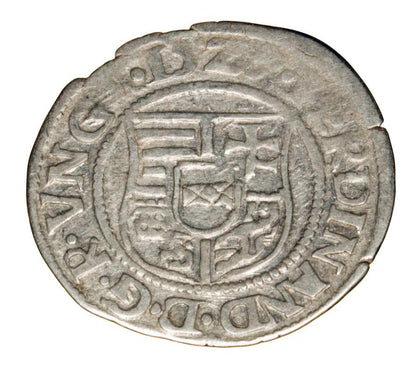 Denar 1529 Ferdynand I Habsburg Wegry Kremnica
