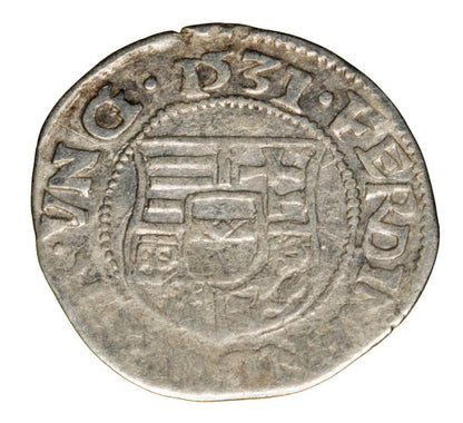 Denar 1531 Ferdynand I Habsburg Wegry Kremnica