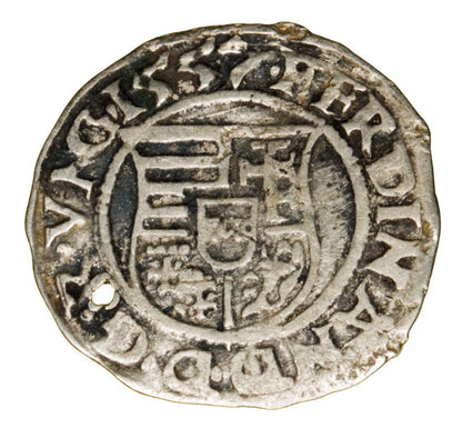 Denar 1557 Ferdynand I Habsburg Wegry Kremnica