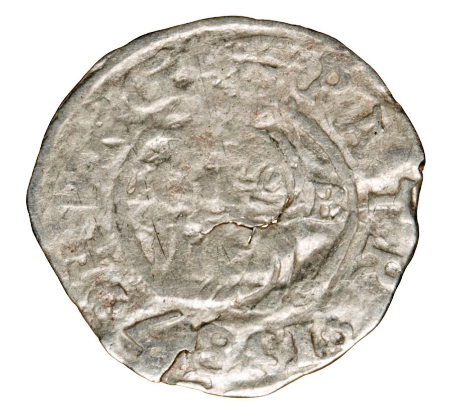 Denar 1587 Rudolf II Habsburg Wegry Kremnica