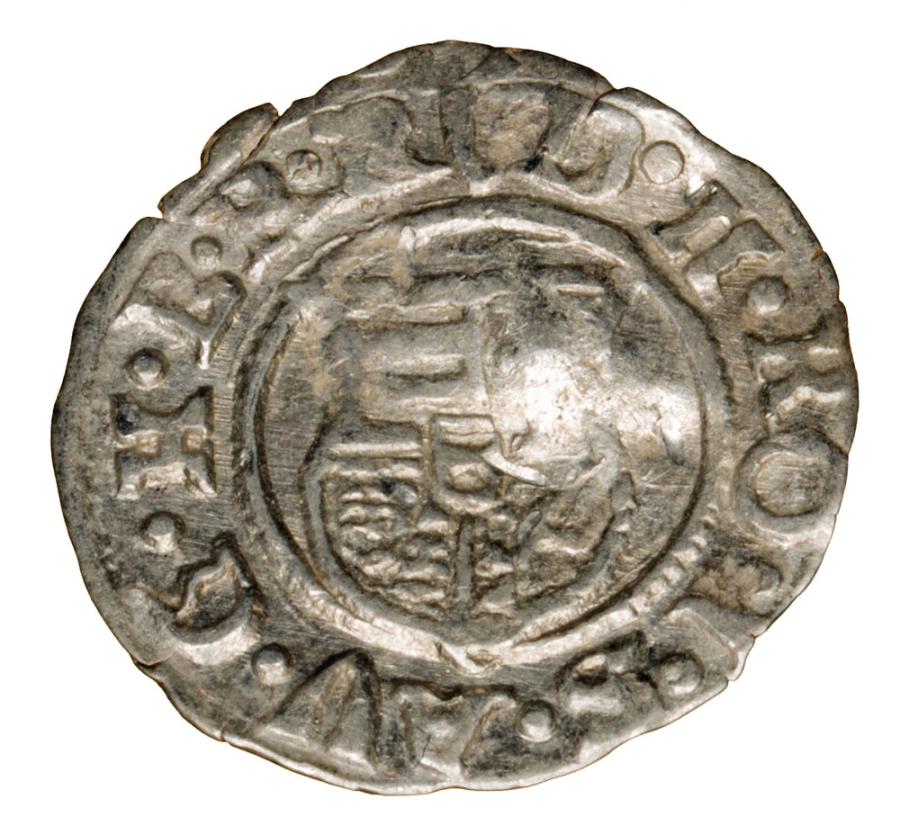 Denar 1590 Rudolf II Habsburg Wegry Kremnica