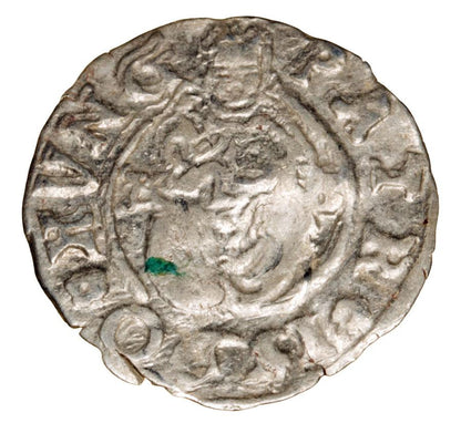 Denar 1590 Rudolf II Habsburg Wegry Kremnica