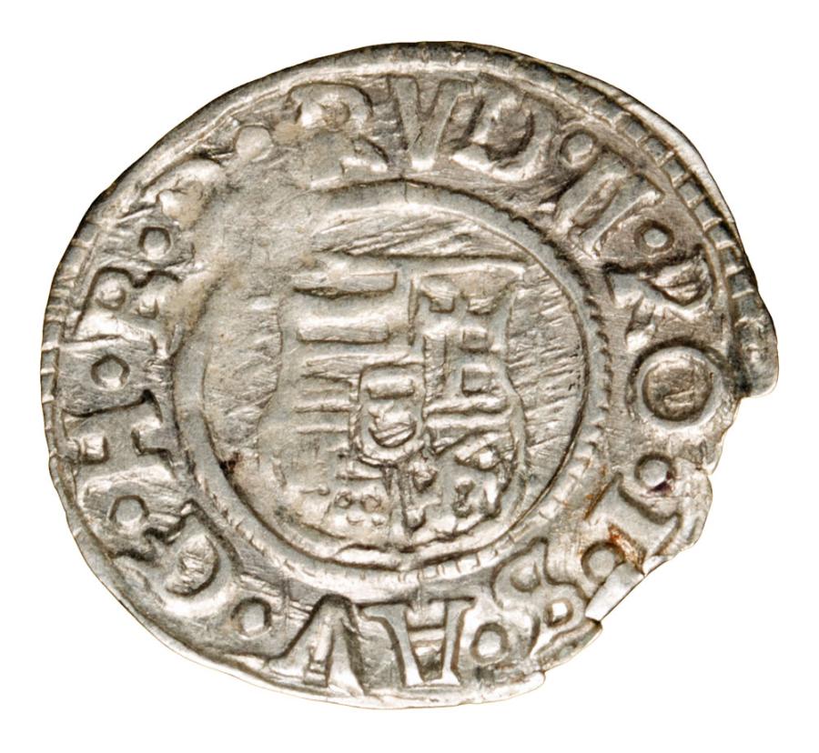 Denar 1594 Rudolf II Habsburg Wegry Kremnica