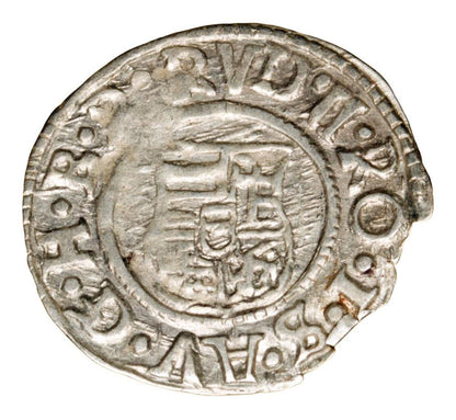 Denar 1594 Rudolf II Habsburg Wegry Kremnica