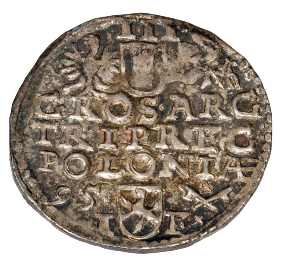 Trojak 1595 Zygmunt III Waza Polska Poznan