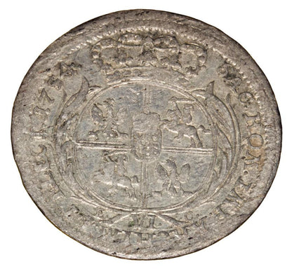 Szуstak 1754 August III Polska Lipsk