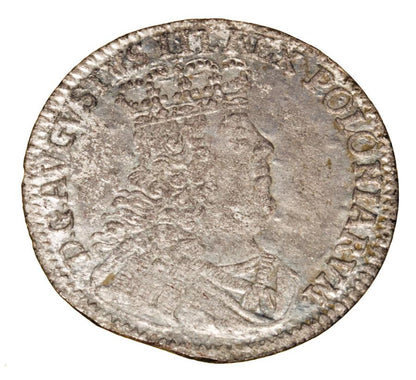 1/2 szуstaka 1753 August III Polska Lipsk