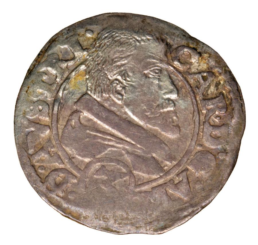 3 krajcary 1615 Karol Austriacki Ksiestwo Nyskie Biskupуw Wroclawskich Nysa