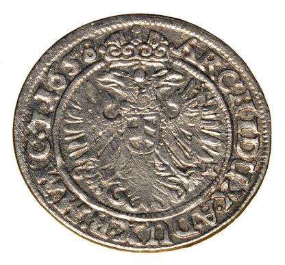 3 krajcary 1658 Ferdynand III Habsburg Slask Wroclaw