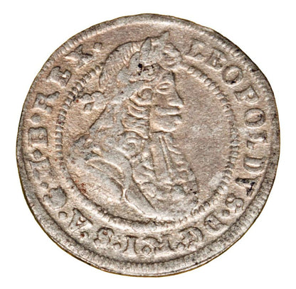 1 krajcar 1698 Leopold I Habsburg Slask Brzeg