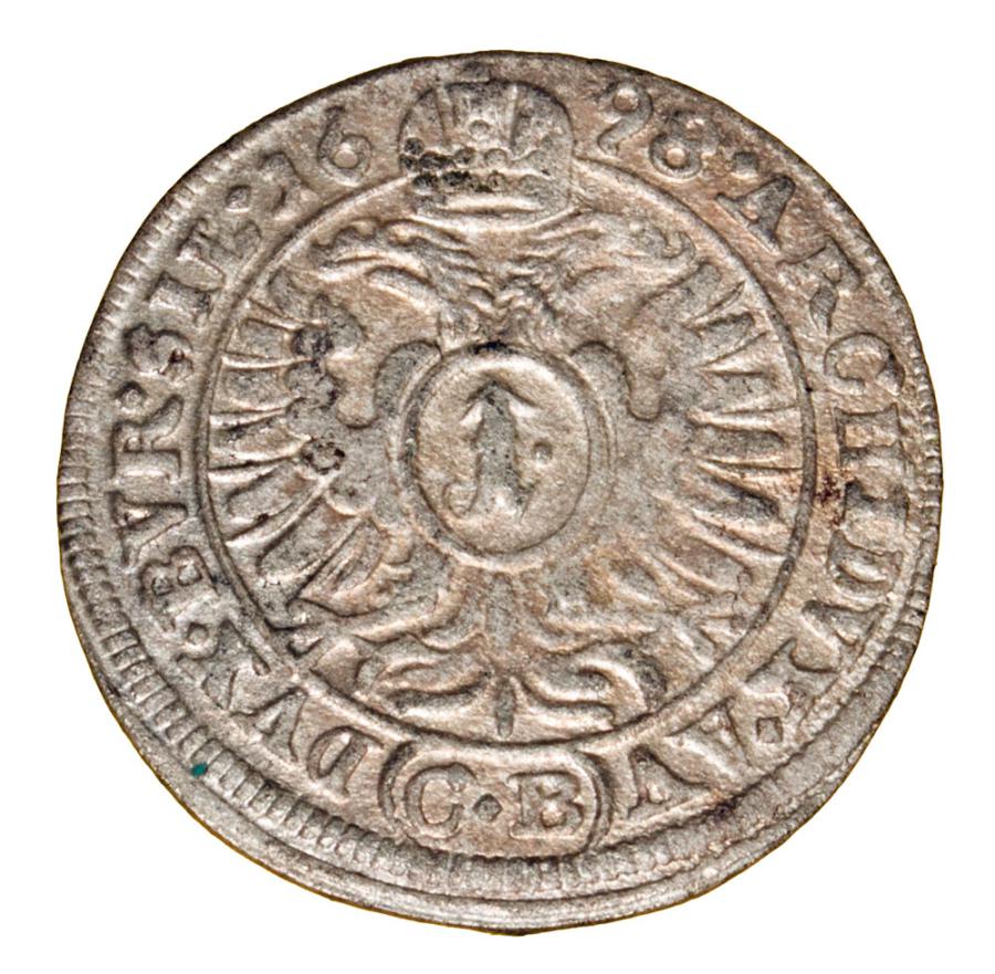 1 krajcar 1698 Leopold I Habsburg Slask Brzeg