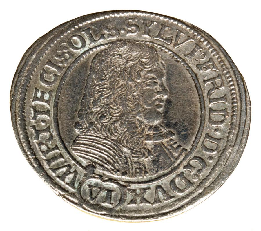 6 krajcarуw 1674 Sylwiusz Fryderyk Witemberski Olesnica