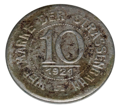 10 fenigуw 1921 Wroclaw
