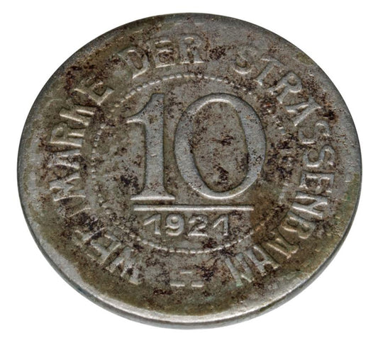 10 fenigуw 1921 Wroclaw