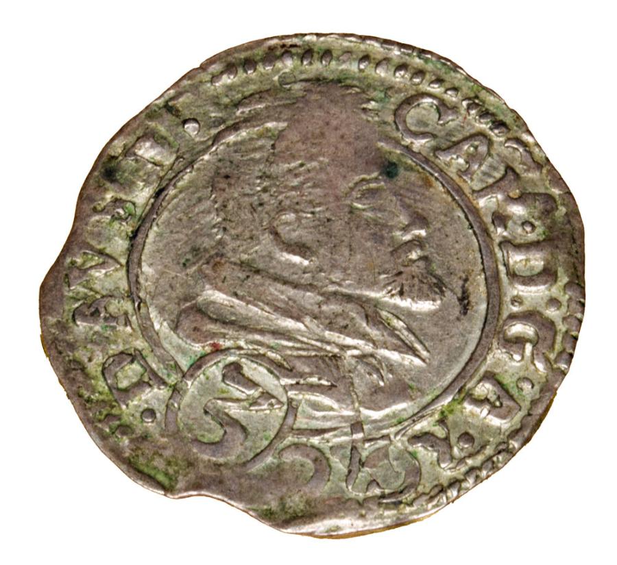 3 krajcary 1614 Karol Austriacki Ksiestwo Nyskie Biskupуw Wroclawskich Nysa