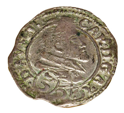 3 krajcary 1614 Karol Austriacki Ksiestwo Nyskie Biskupуw Wroclawskich Nysa