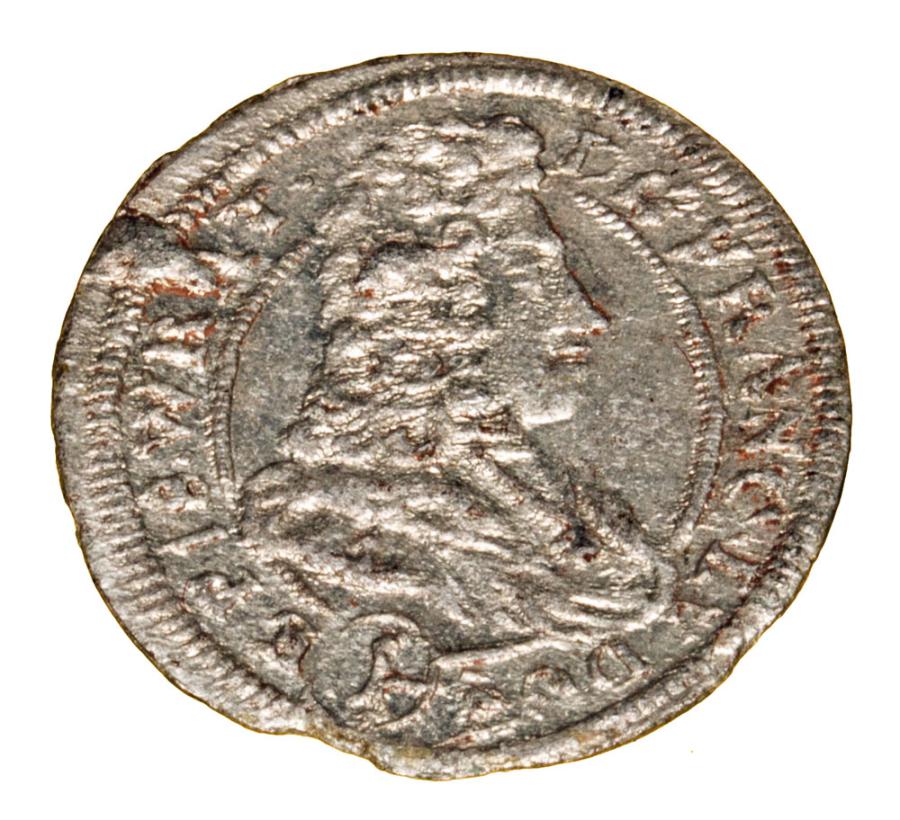 1 krajcar 1700 Franciszek Ludwik von Pfalz Ksiestwo Nyskie Biskupуw Wroclawskich Nysa