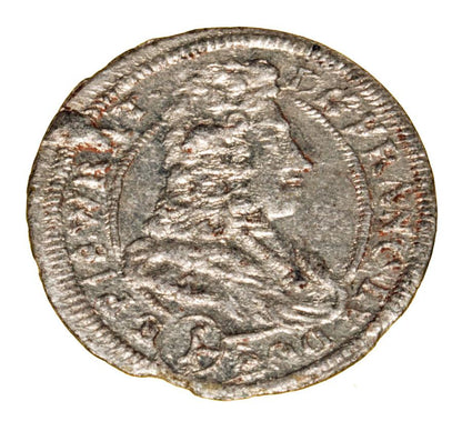 1 krajcar 1700 Franciszek Ludwik von Pfalz Ksiestwo Nyskie Biskupуw Wroclawskich Nysa