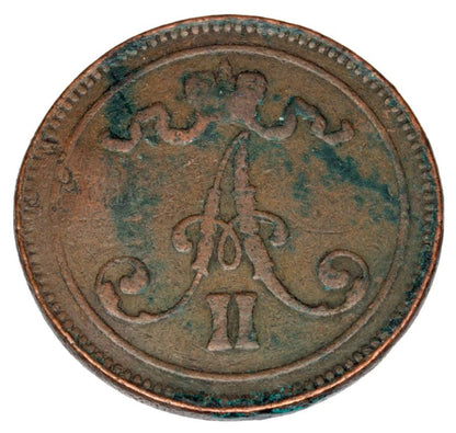 10 pennia 1867 Aleksander II Romanow Finlandia okupacja rosyjska Helsinki
