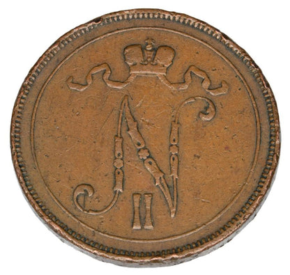 10 pennia 1895 Mikolaj II Romanow Finlandia okupacja rosyjska Helsinki