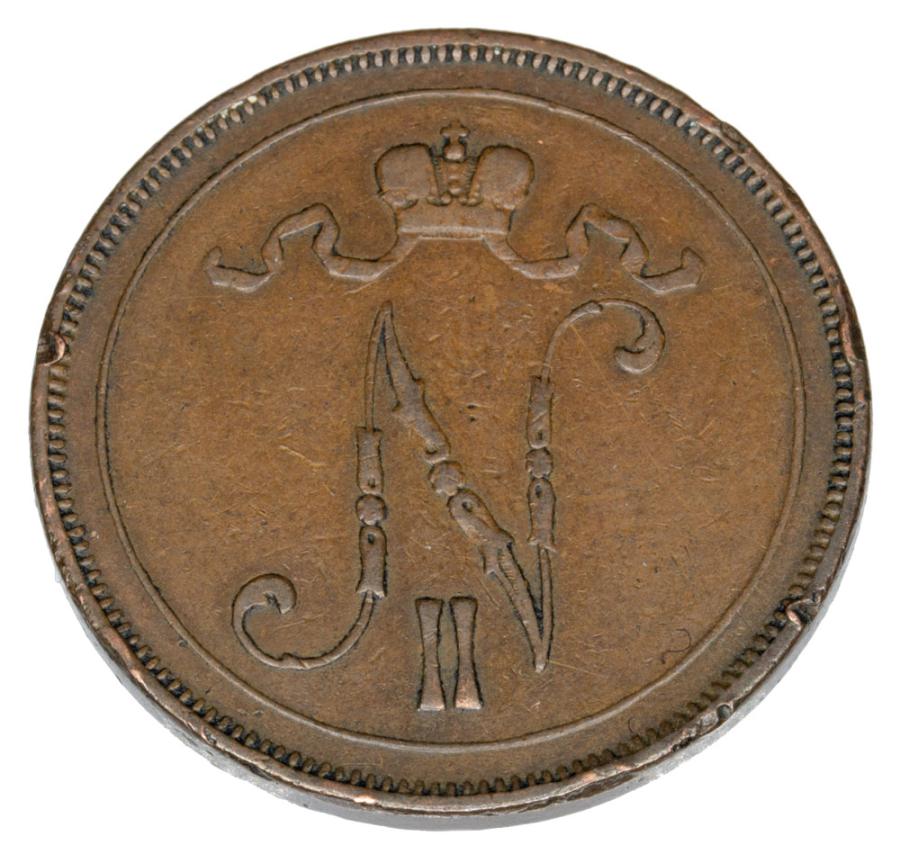 10 pennia 1899 Mikolaj II Romanow Finlandia okupacja rosyjska Helsinki