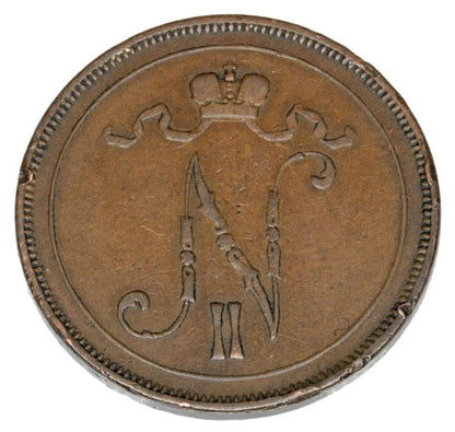 10 pennia 1899 Mikolaj II Romanow Finlandia okupacja rosyjska Helsinki