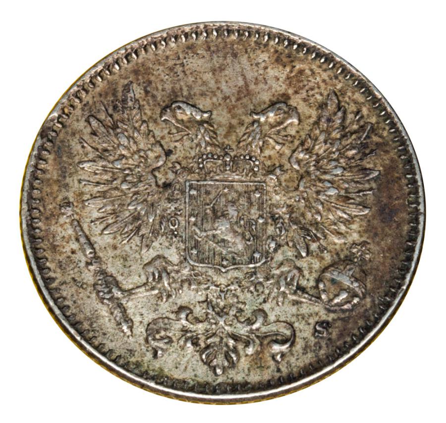 50 pennia 1917 Mikolaj II Romanow Finlandia okupacja rosyjska Helsinki