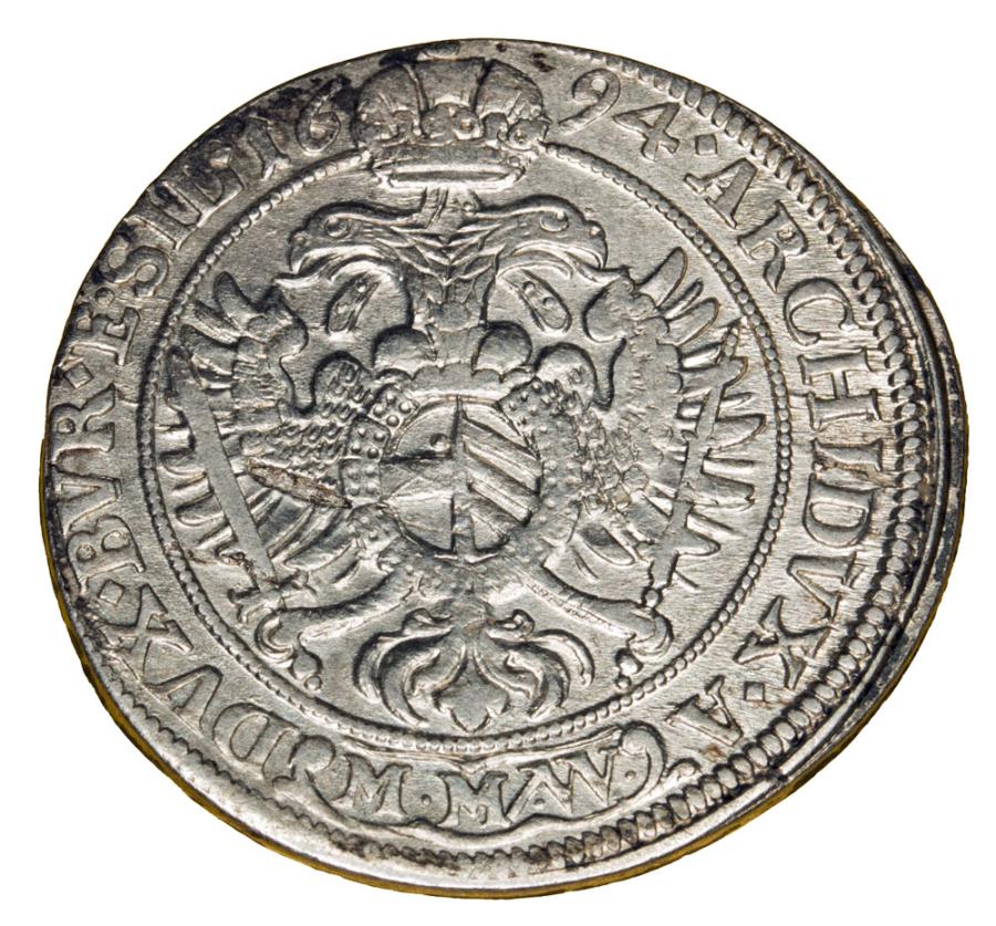 15 krajcarуw 1694 Leopold I Habsburg Slask Wroclaw