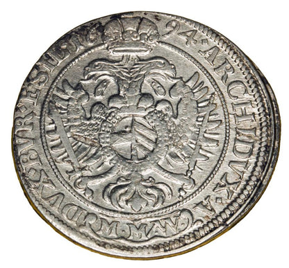 15 krajcarуw 1694 Leopold I Habsburg Slask Wroclaw